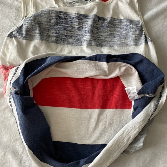 Projek Raw Men's Inside Out Red White Blue Beach Tank Top Size Large Surfer - Picture 10 of 13
